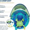 SwimWays Baby Spring Float Activity Center, Baby Pool Float with Canopy & UPF Protection, Pool Toys & Swimming Pool Accessories for Kids 9-24 Months, Green Octopus