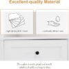 "Merax Corner Storage Cabinet with Drawers and Door, Tall Bathroom Organizer, Adjustable Shelves, White"